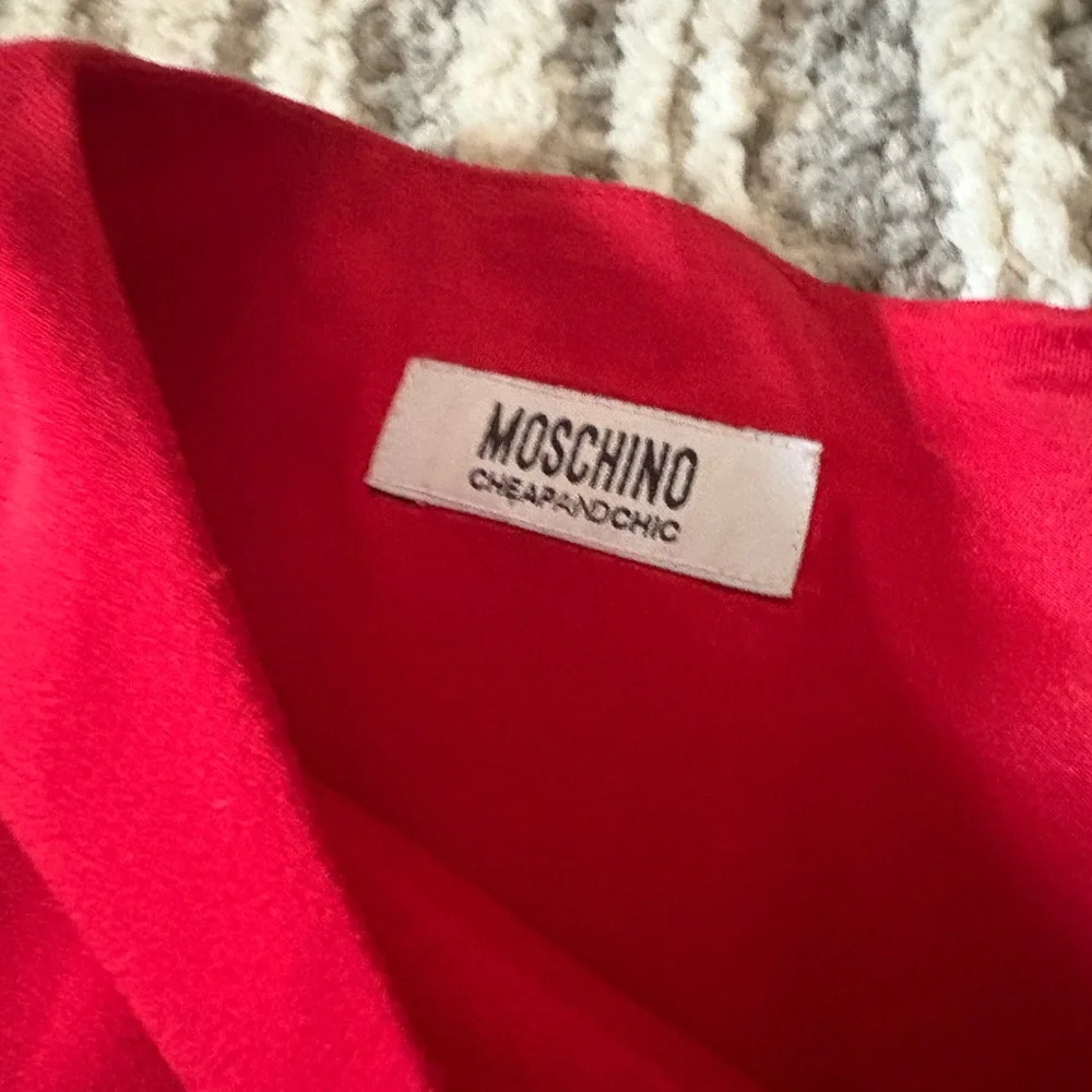 Moschino Cheap and Chic red ruffle sexy mini dress size 6 - Picture 5 of 7